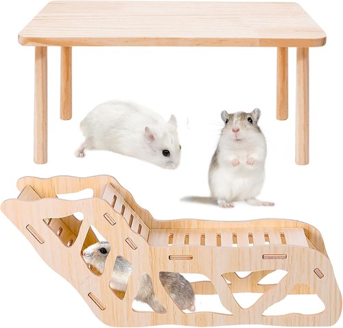 Hamsterhaus holz mit plattform - holz,