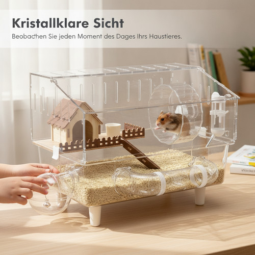 Hamsterkäfig aus kunststoff - aus,